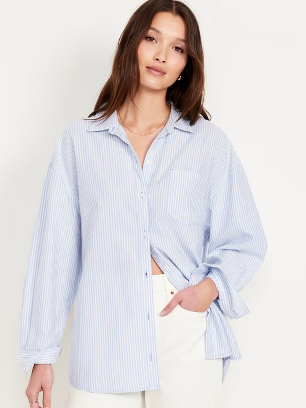 Old Navy Oversized Button-Down Boyfriend Shirt. Size 3X Womens